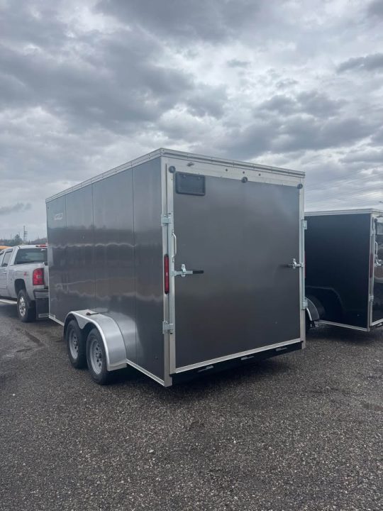 New 2026 7x14 Enclosed Trailer - 7' inside height, ramp door