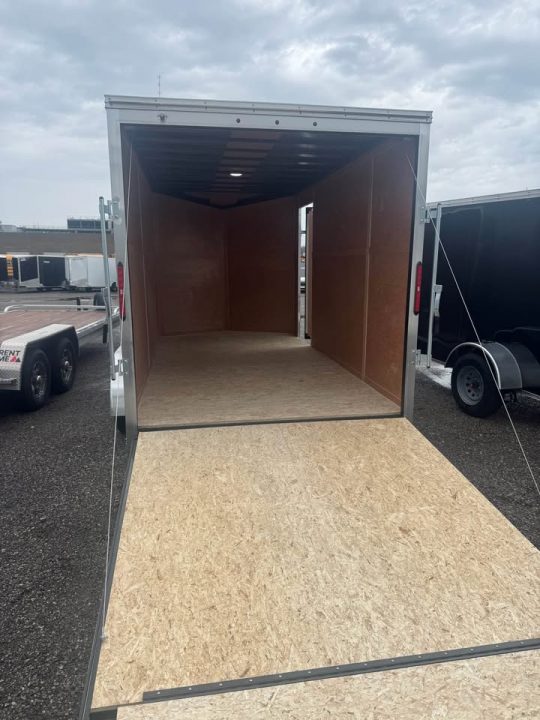 New 2026 7x14 Enclosed Trailer - 7' inside height, ramp door