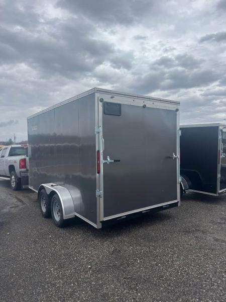 New 2026 7x14 Enclosed Trailer - 7' inside height, ramp door