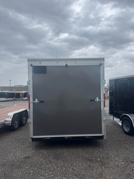 New 2026 7x14 Enclosed Trailer - 7' inside height, ramp door