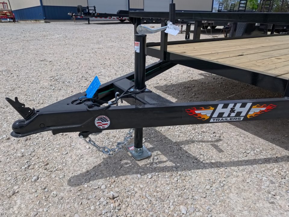 New 2026 H&H 76 x 12 Rail Side Utility with 3K Idler -Black