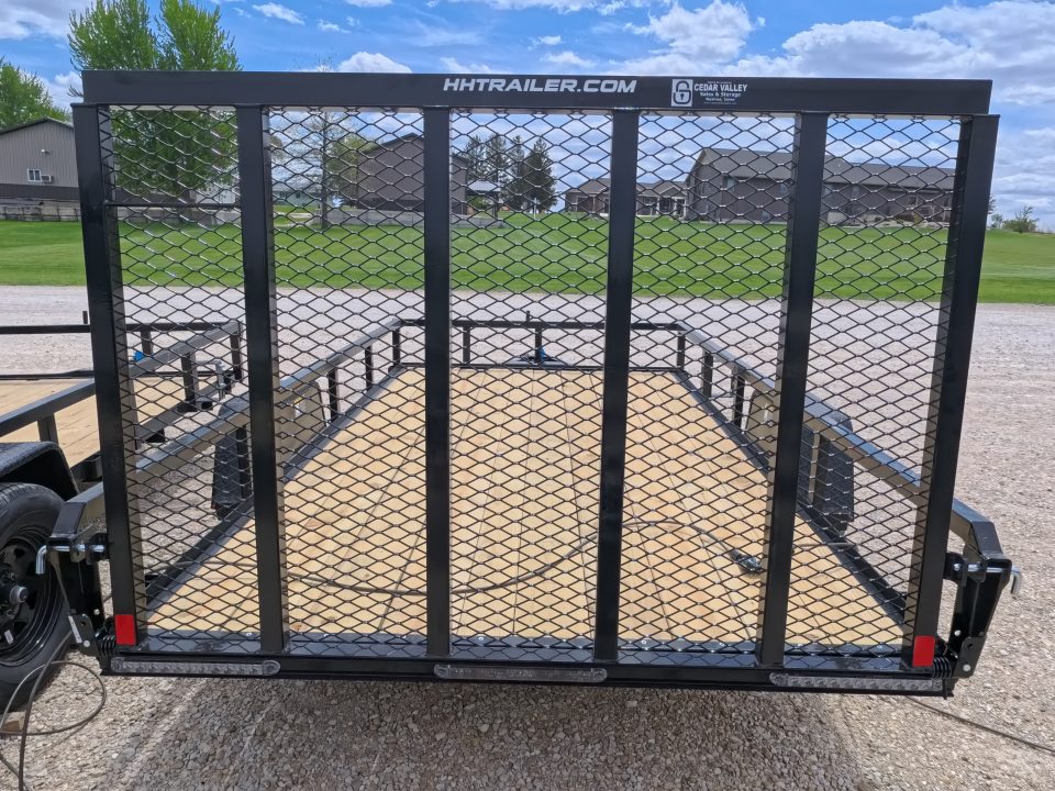 New 2026 H&H 76 x 12 Rail Side Utility with 3K Idler -Black