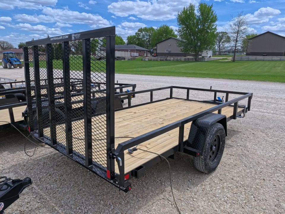 New 2026 H&H 76 x 12 Rail Side Utility with 3K Idler -Black