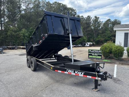 New 2026 Trail Maxx 83x14 TELESCOPIC CYLINDER 14K GVWR HIGH SIDE Dump Trailer