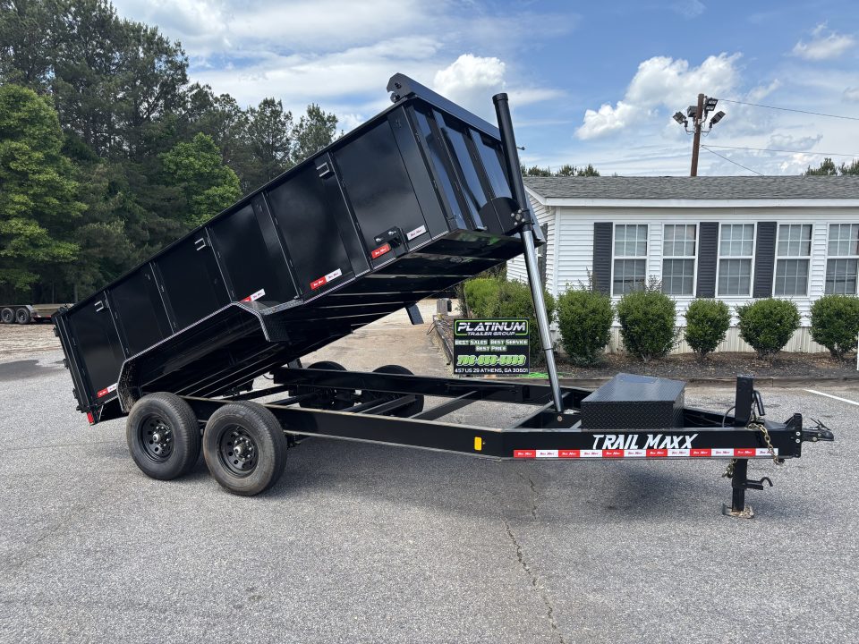 New 2026 Trail Maxx 83x14 TELESCOPIC CYLINDER 14K GVWR HIGH SIDE Dump Trailer