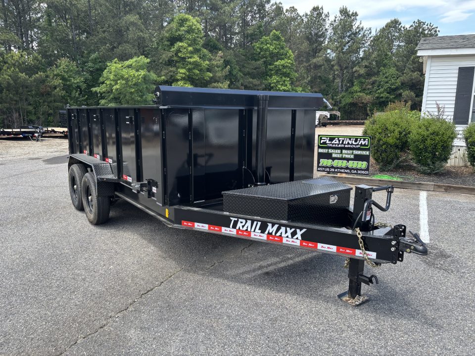 New 2026 Trail Maxx 83x14 TELESCOPIC CYLINDER 14K GVWR HIGH SIDE Dump Trailer