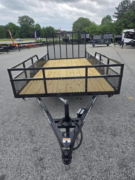 New 2026 6.5X14 CUSTOM RAIL TANDEM AXLE UTILITY TRAILER