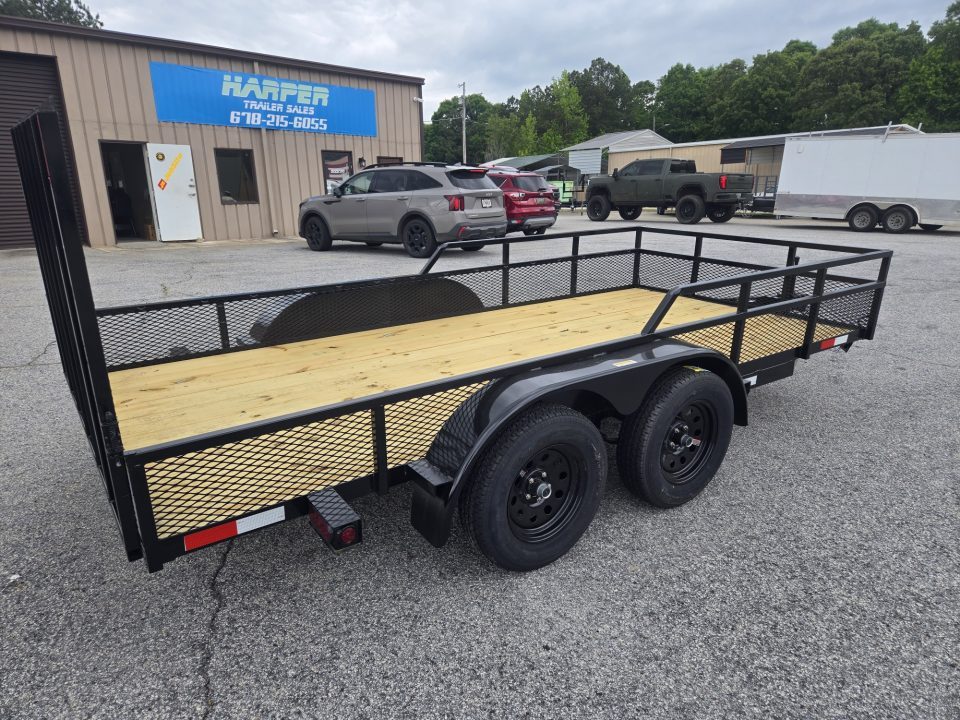 New 2026 6.5X14 CUSTOM RAIL TANDEM AXLE UTILITY TRAILER