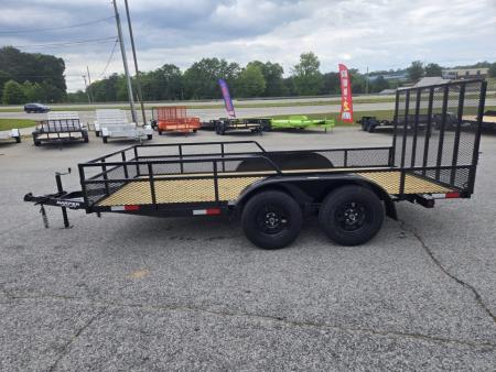 New 2026 6.5X14 CUSTOM RAIL TANDEM AXLE UTILITY TRAILER