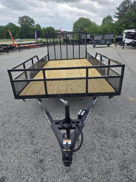 New 2026 6.5X14 CUSTOM RAIL TANDEM AXLE UTILITY TRAILER
