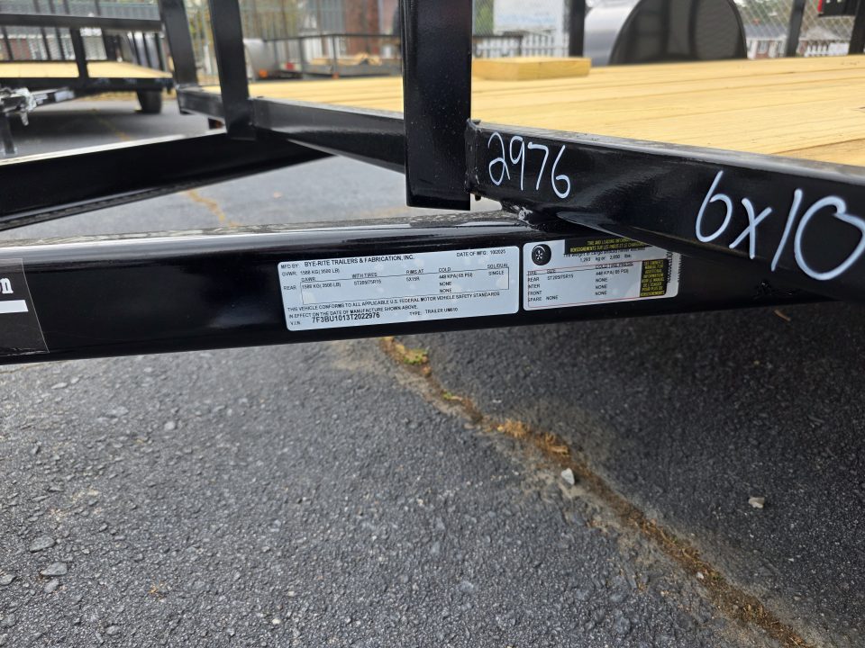 New 2026 Bye-Rite Trailers UM610 -- 6x10 Utility Trailer