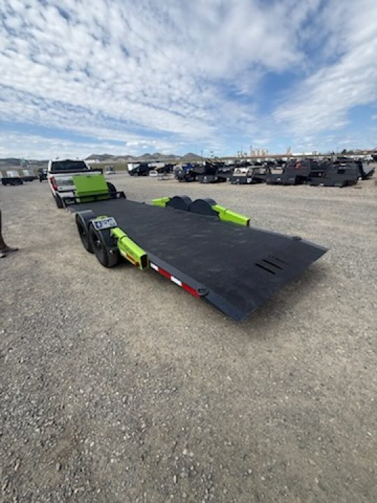 Used 2024 Belmont 22' FLAT TRACK Equipment Trailer