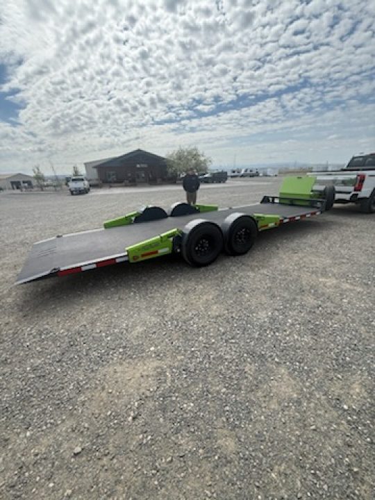 Used 2024 Belmont 22' FLAT TRACK Equipment Trailer