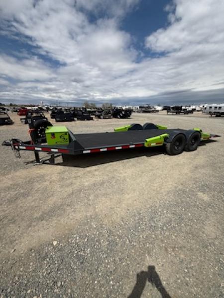 Used 2024 Belmont 22' FLAT TRACK Equipment Trailer