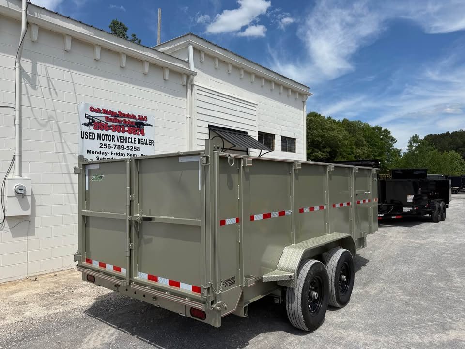 New 2026 Oak Ridge 7x16x4 14k Dump Trailer
