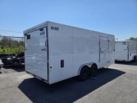 New 8 x 20 Car Mate Custom Enclosed Car Trailer, 10K GVWR ***Extended Tongue, 6k Torsion Axles, 1/2" Ply Walls w/Kickplate