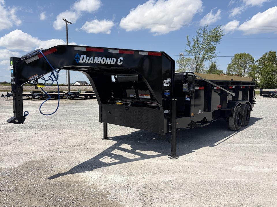 New 2026 Diamond C Trailers LPT208L16X81 (81" X 16') 18K (Pacesetter Ed.) Telescopic Gooseneck Dump Trailer