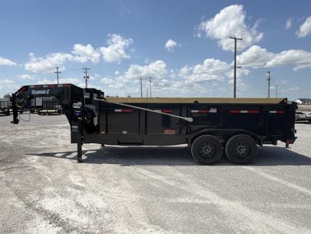 New 2026 Diamond C Trailers LPT208L16X81 (81" X 16') 18K (Pacesetter Ed.) Telescopic Gooseneck Dump Trailer