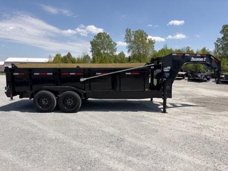 New 2026 Diamond C Trailers LPT208L16X81 (81" X 16') 18K (Pacesetter Ed.) Telescopic Gooseneck Dump Trailer