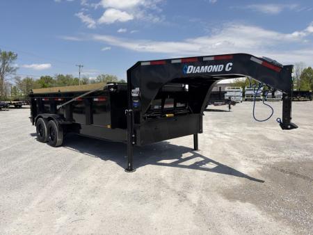 New 2026 Diamond C Trailers LPT208L16X81 (81" X 16') 18K (Pacesetter Ed.) Telescopic Gooseneck Dump Trailer