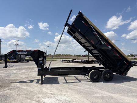 New 2026 Diamond C Trailers LPT208L16X81 (81" X 16') 18K (Pacesetter Ed.) Telescopic Gooseneck Dump Trailer