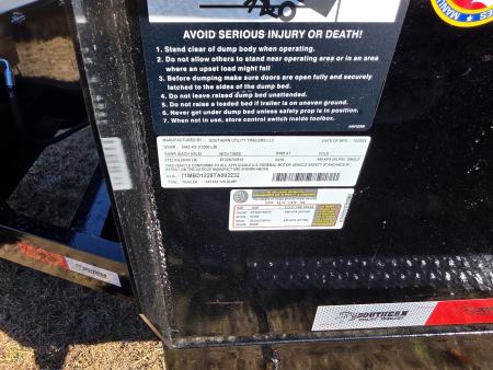 New 2026 Southern Utility 6 x 12 x 2 - 12K Dump Trailer