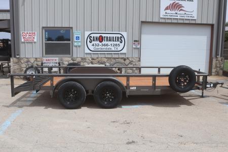New 2026 Texas Bragg Trailers 77"X16' Pipe Top Utility Trailer