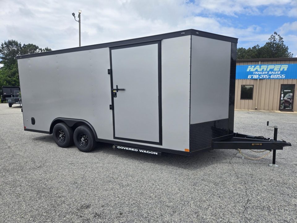 New 2026 COVERED WAGON 8.5X18 ENCLOSED TRAILER WITH BLACKOUT PACKAGE