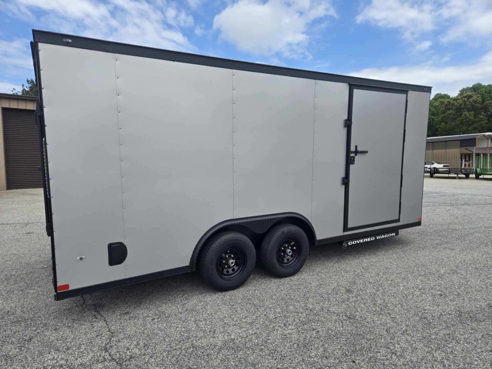 New 2026 COVERED WAGON 8.5X18 ENCLOSED TRAILER WITH BLACKOUT PACKAGE