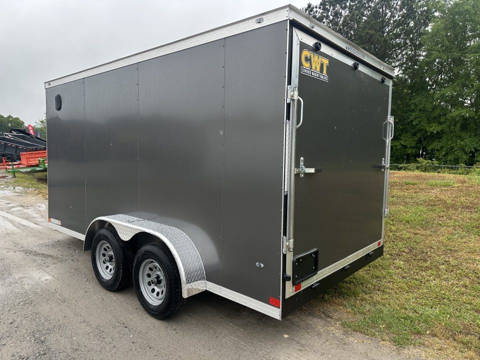 New 2026 COVERED WAGON 7X14 TANDEM AXLE ENCLOSED TRAILER WITH POLYCORE SIDING