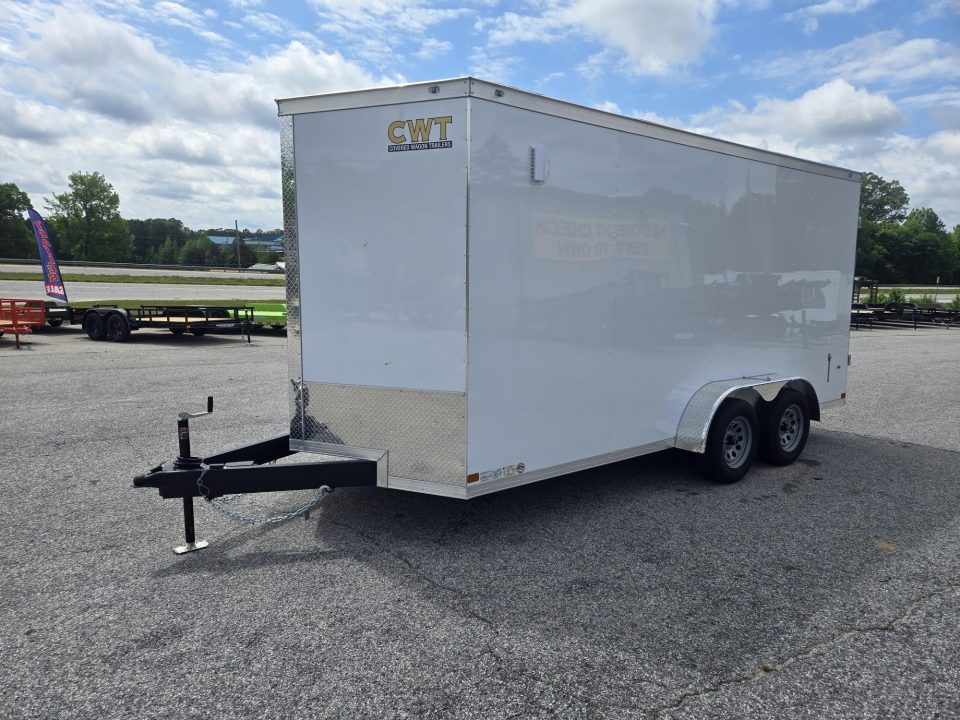 New 2026 COVERED WAGON 7X16 TANDEM AXLE ENCLOSED TRAILER WITH BARN DOORS