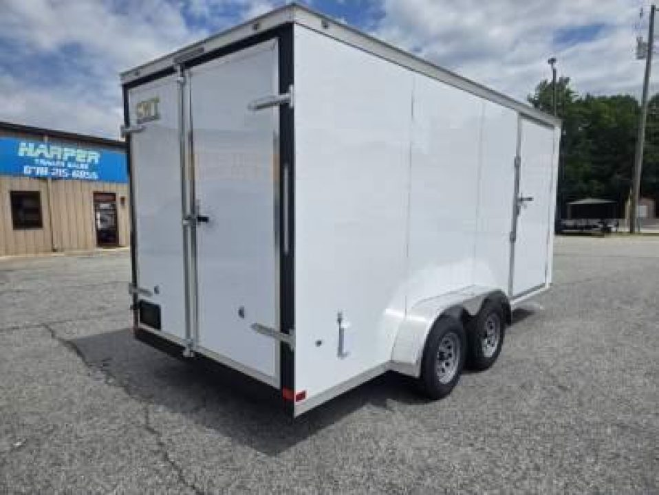 New 2026 COVERED WAGON 7X16 TANDEM AXLE ENCLOSED TRAILER WITH BARN DOORS