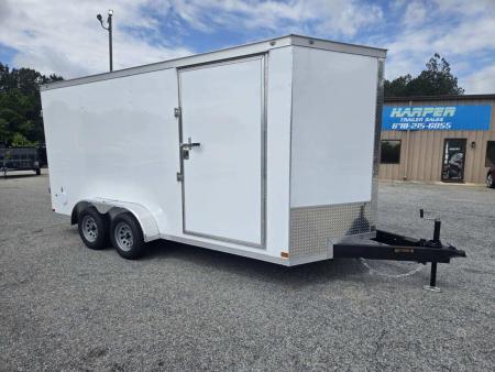 New 2026 COVERED WAGON 7X16 TANDEM AXLE ENCLOSED TRAILER WITH BARN DOORS