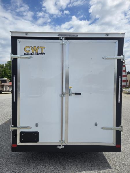 New 2026 COVERED WAGON 7X16 TANDEM AXLE ENCLOSED TRAILER WITH BARN DOORS