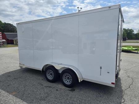 New 2026 COVERED WAGON 7X16 TANDEM AXLE ENCLOSED TRAILER WITH BARN DOORS
