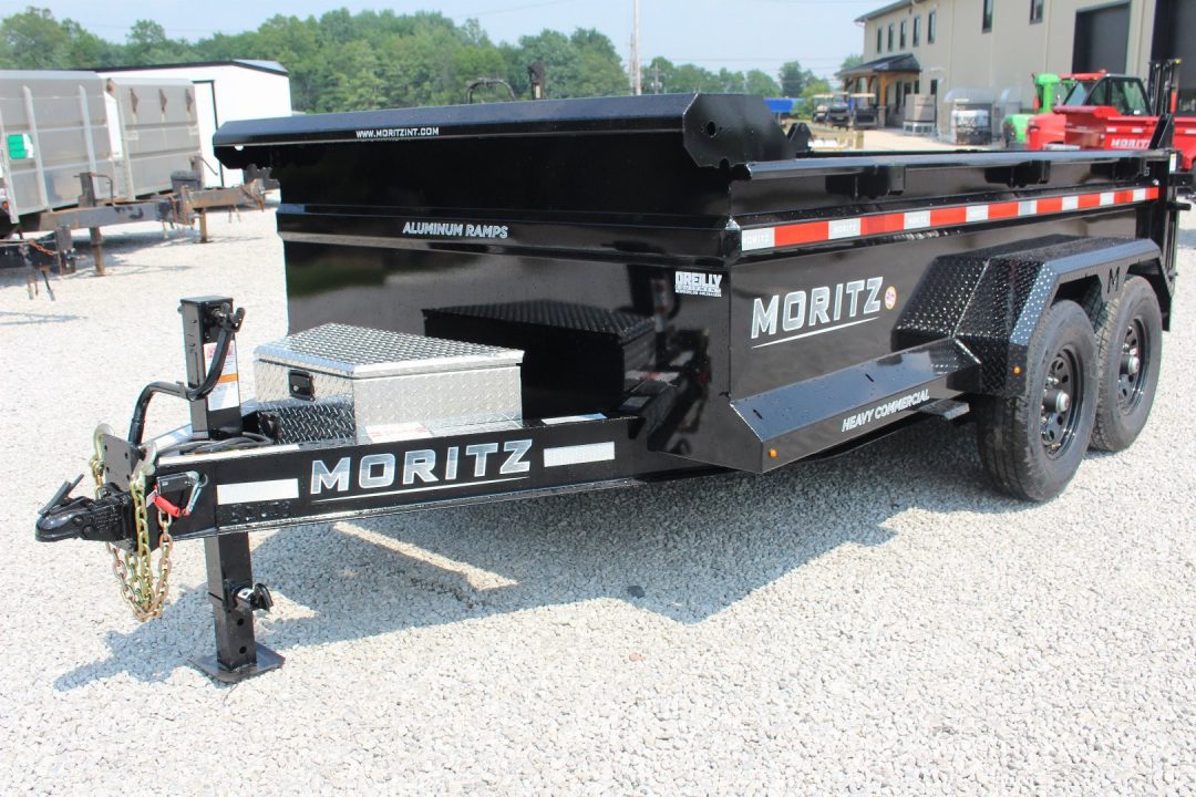 New 2026 Moritz 6' 10" x 12' Heavy Commercial DLH Series Dump Trailer - 14000# GVW