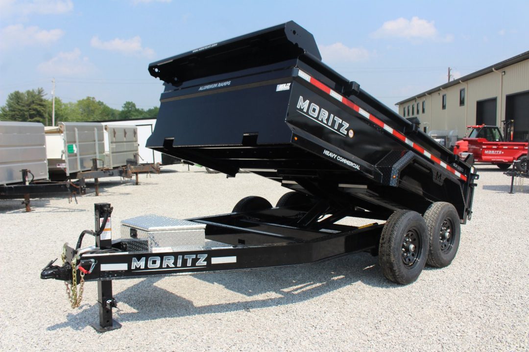 New 2026 Moritz 6' 10" x 12' Heavy Commercial DLH Series Dump Trailer - 14000# GVW