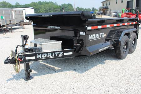 New 2026 Moritz 6' 10  x 12' Heavy Commercial DLH Series Dump Trailer - 14000# GVW