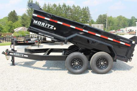 New 2026 Moritz 6' 10" x 12' Heavy Commercial DLH Series Dump Trailer - 14000# GVW