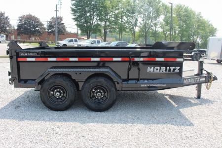 New 2026 Moritz 6' 10" x 12' Heavy Commercial DLH Series Dump Trailer - 14000# GVW