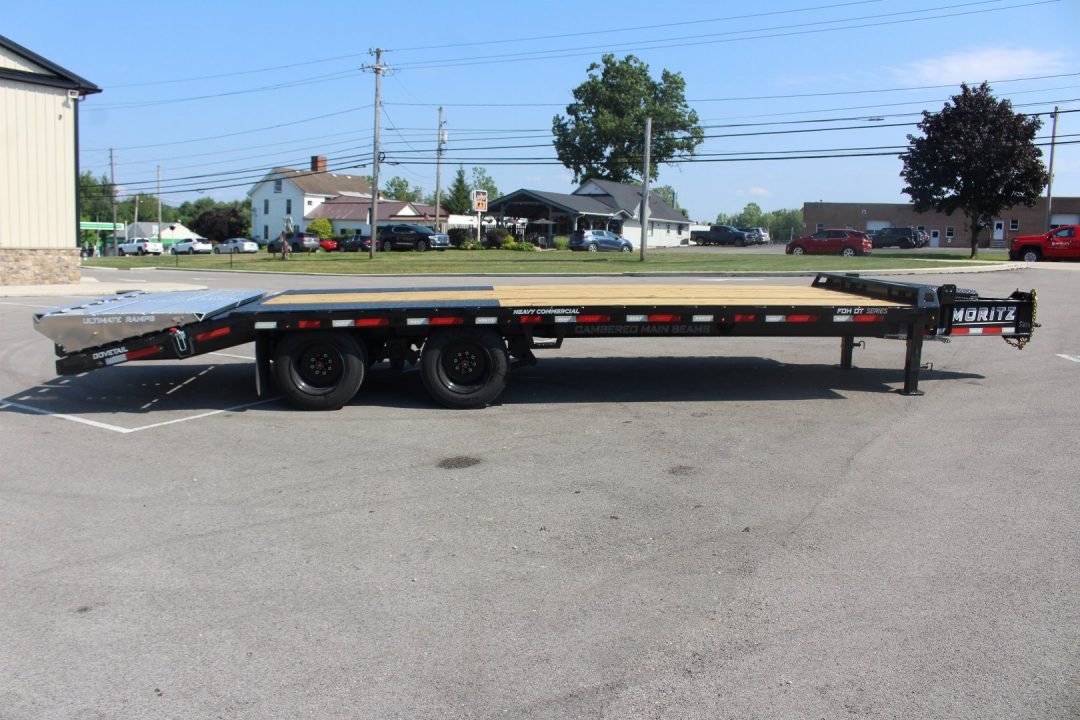New 2026 Moritz FDPH DT 20' + 5' - Pintle Ring Deckover Equipment Trailer - 25900# GVW