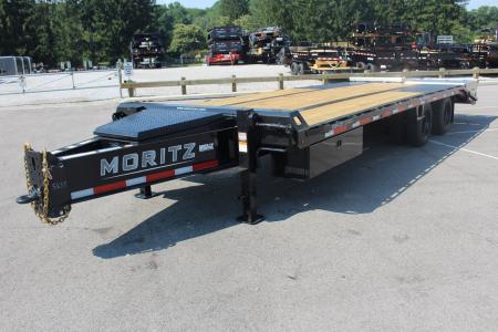 New 2026 Moritz FDPH DT 20' + 5' - Pintle Ring Deckover Equipment Trailer - 25900# GVW