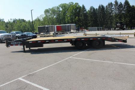 New 2026 Moritz FDPH DT 20' + 5' - Pintle Ring Deckover Equipment Trailer - 25900# GVW