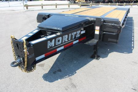 New 2026 Moritz FDPH DT 20' + 5' - Pintle Ring Deckover Equipment Trailer - 25900# GVW