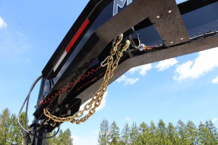 New 2026 Moritz FDGH Hydraulic Tail 30' GOOSENECK Deckover Flatbed Trailer- 25900# GVW