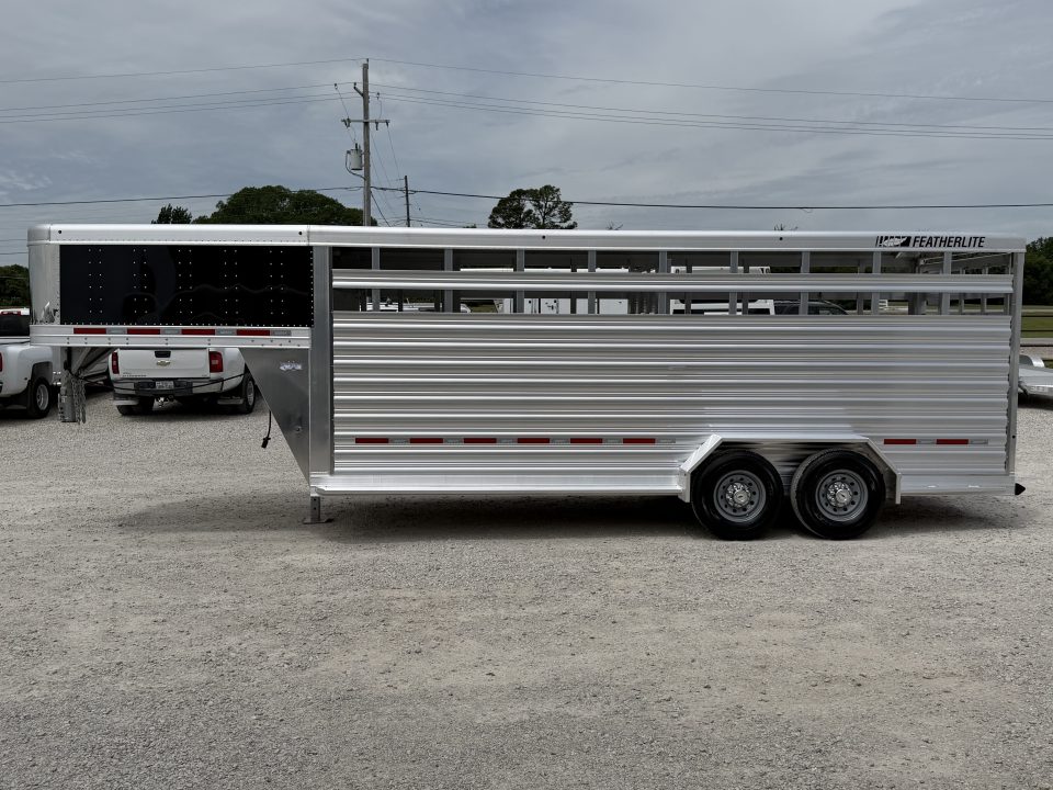 New 2026 Featherlite 20' Stock Trailer