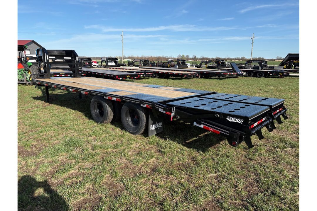 New 2026 Legend Trailers 102X25 TANDEM LO-PRO GOOSENECK W/10K AXLES & MAX RAMPS