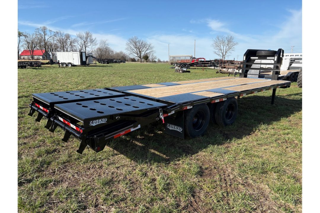 New 2026 Legend Trailers 102X25 TANDEM LO-PRO GOOSENECK W/10K AXLES & MAX RAMPS