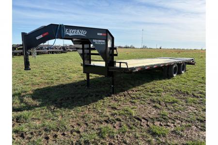 New 2026 Legend Trailers 102X25 TANDEM LO-PRO GOOSENECK W/10K AXLES & MAX RAMPS