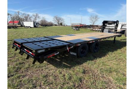 New 2026 Legend Trailers 102X25 TANDEM LO-PRO GOOSENECK W/10K AXLES & MAX RAMPS
